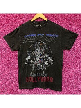 Mötley Crüe Bad Boys of Hollywood Glam Metal T-Shirt S/M
